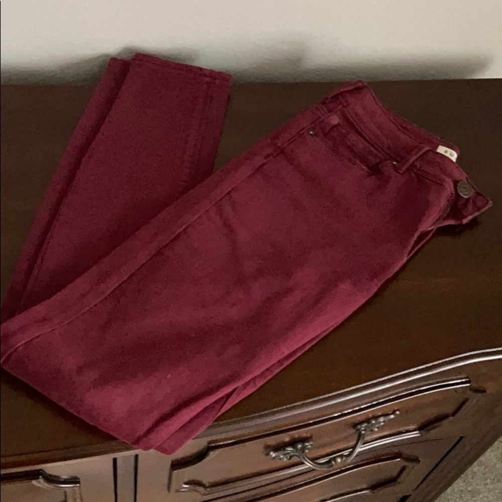 Burgundy Skinny Jeans